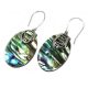 Muschel und Silber Ohrringe - Flipflop - Abalone