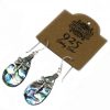 Muschel und Silber Ohrringe - Libelle - Abalone