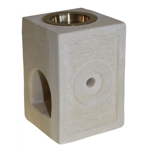 Sandstein-Aromalampe – Maori-Quadrat
