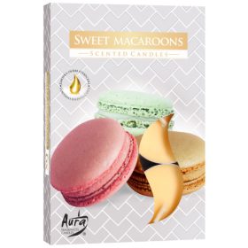 Illatos Teamécses-6 darab- Édes Macaron