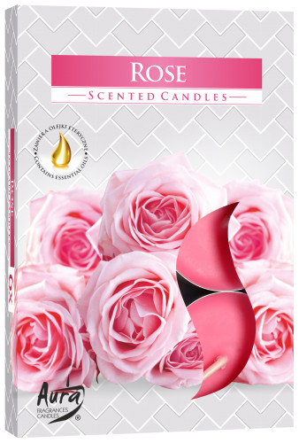 Duft-Teelichter – 6 Stück – Rose