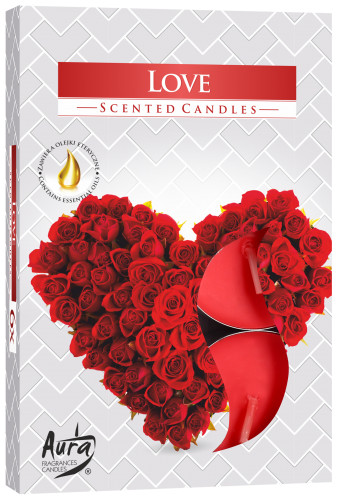 Duft-Teelichter – 6 Stück – Liebe