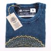 Stone Washed T-Shirt, Größe S- Mandala - Blue