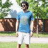 Stone Washed T-Shirt, Größe S- Mandala - Blue