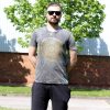 Stone Washed T-Shirt, Größe S- Mandala - Grey