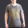 Stone Washed T-Shirt, Größe S- Mandala - Grey