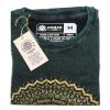 Stone Washed T-shirt, Größe M - Mandala - Green