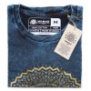 Stone Washed T-shirt, Größe M - Mandala - Blue