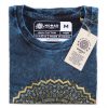 Stone Washed T-shirt, Größe M - Mandala - Blue