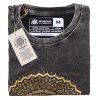 Stone Washed T-shirt, Größe M - Mandala - Grey