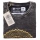 Stone Washed T-shirt, Größe M - Mandala - Grey