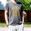 Stone Washed T-shirt, Größe M - Mandala - Grey