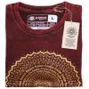 Stone Washed T-shirt, Größe L - Mandala - Kastanienbraun
