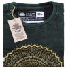 Stone Washed T-Shirt, Größe XL - Mandala - Grün