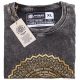 Stone Washed T-Shirt, Größe XL - Mandala - Grau