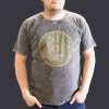 Stone Washed T-Shirt, Größe XL - Mandala - Grau
