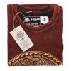 Stone Washed T-shirt, Größe S- Chakra - Kastanienbraun