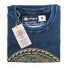 Stone Washed T-shirt, Größe S- Chakra - Blue