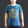 Stone Washed T-shirt, Größe S- Chakra - Blue