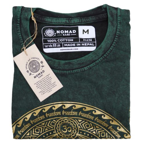 Stone Washed T-Shirt, Größe M - Chakra - Green