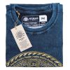 Stone Washed T-Shirt, Größe M - Chakra - Blue