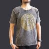 Stone Washed T-Shirt, Größe M - Chakra - Grey