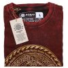 Stone Washed T-shirt, Größe L - Chakra - Kastanienbraun
