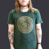 Stone Washed T-shirt, Größe L - Chakra - Grün
