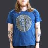 Stone Washed T-shirt, Größe L - Chakra - Blau