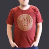 Stone Washed T-Shirt, Größe XL - Chakra - Kastanienbraun