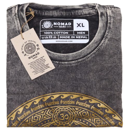 Stone Washed T-shirt, Größe XL - Chakra - Grey