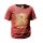 Stone Washed T-shirt, Größe S- Hamsa - Kastanienbraun