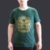 Stone Washed T-Shirt, Größe S- Hamsa - Green