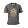 Stone Washed T-shirt, Größe S- Hamsa - Grey