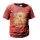 Stone Washed T-Shirt, Größe M - Hamsa - Kastanienbraun