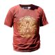 Stone Washed T-Shirt, Größe M - Hamsa - Kastanienbraun