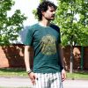 Stone Washed T-shirt, Größe M - Hamsa - Green