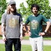 Stone Washed T-shirt, Größe M - Hamsa - Green