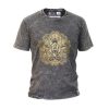 Stone Washed T-Shirt, Größe M - Hamsa - Grey