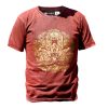 Stone Washed T-shirt, Größe L - Hamsa - Kastanienbraun