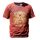 Stone Washed T-shirt, Größe L - Hamsa - Kastanienbraun