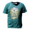 Stone Washed T-shirt, Größe L - Hamsa - Green