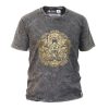 Stone Washed T-shirt, Größe L - Hamsa - Grey