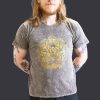 Stone Washed T-shirt, Größe L - Hamsa - Grey