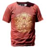 Stone Washed T-shirt, Größe XL - Hamsa - Kastanienbraun