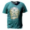 Stone Washed T-Shirt, Größe XL - HAMSA - Grün