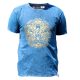 Stone Washed T-shirt, Größe XL - Hamsa - Blue