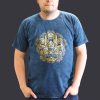 Stone Washed T-shirt, Größe XL - Hamsa - Blue