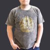 Stone Washed T-shirt, Größe XL - HAMSA - Grau