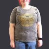 Stone Washed T-shirt, Größe XL - HAMSA - Grau